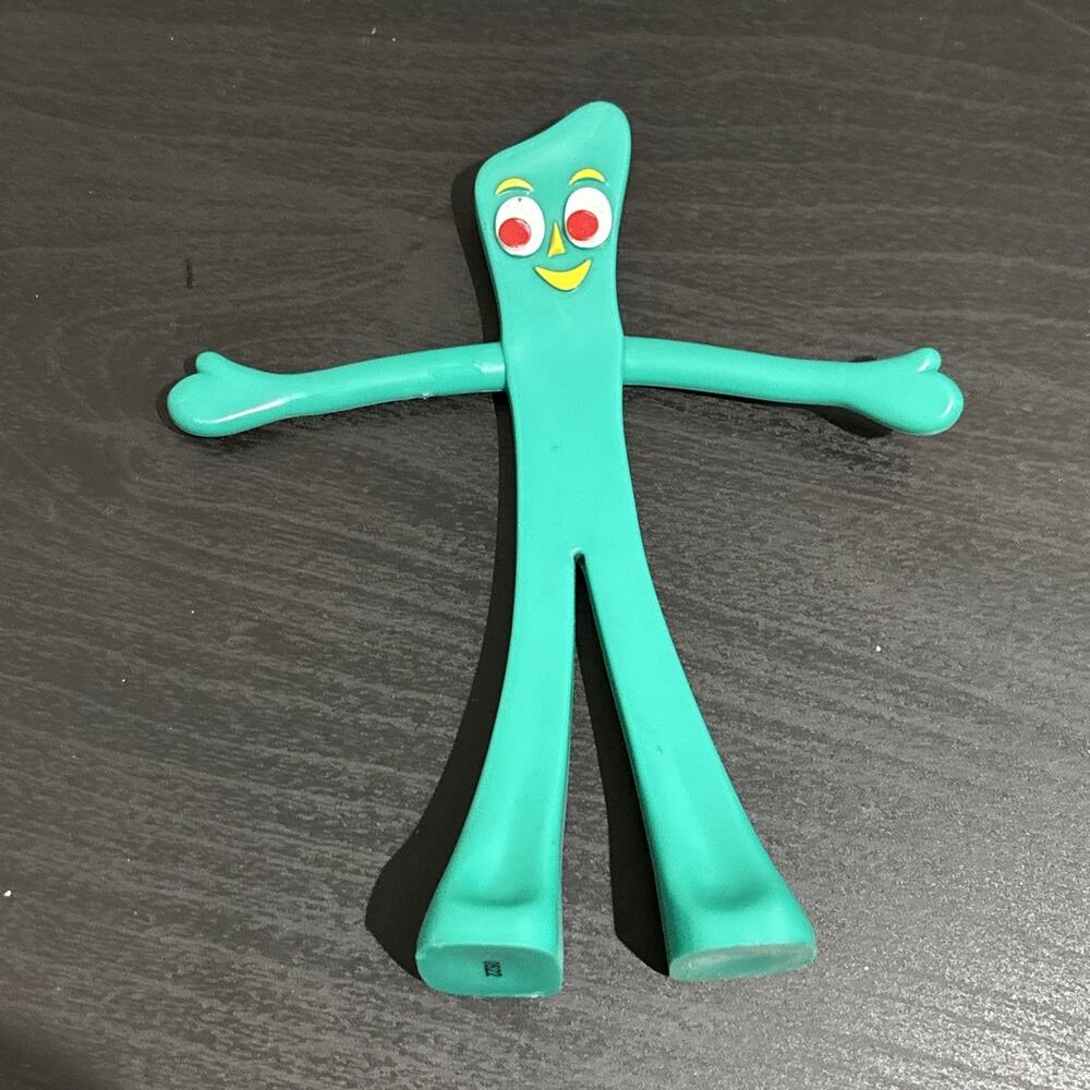 Vintage Gumby Bendable Rubber Figure 6" Green